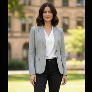 J. Crew Light Brown Cotton Suit Coat Blazer Size‎ 4